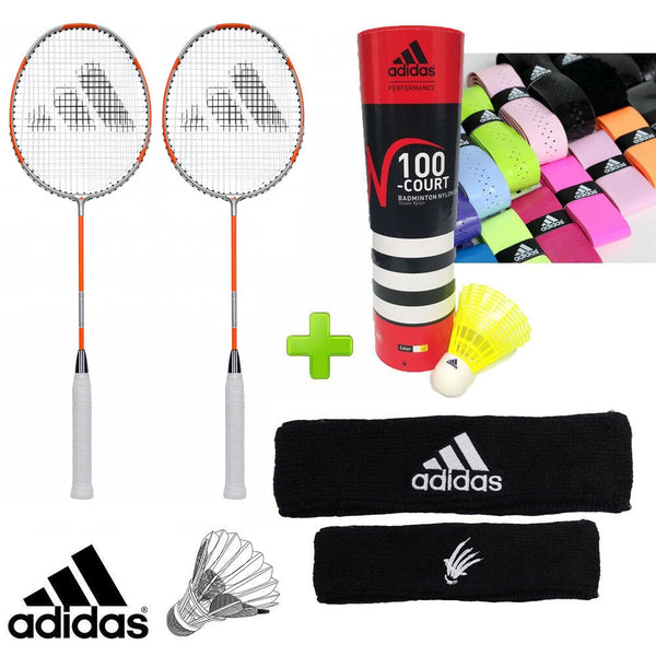 adidas Badminton P8 Training Set w/ Shuttles & Grips